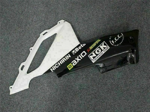 Carénages Moto Kawasaki ZX6R 2007-2008 - Noir Blanc Elf