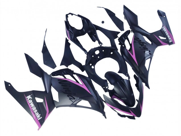 Carénages Moto Kawasaki Ninja 400 2018-2024 - Noir Mat Rose