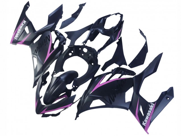 Carénages Moto Kawasaki Ninja 400 2018-2024 - Noir Mat Rose
