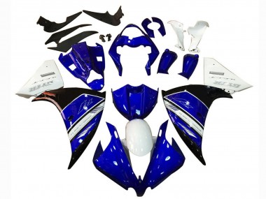 Acheter Carénage Moto Yamaha YZF 1000 R1 2012-2014 - Blanc Bleu Noir