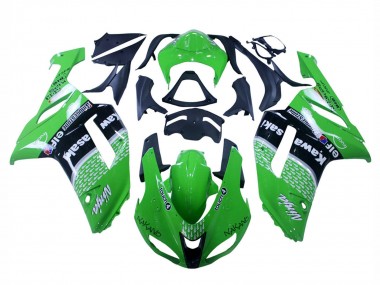 Acheter Carénages Moto Kawasaki ZX6R 2007-2008 - Vert Noir Ninja