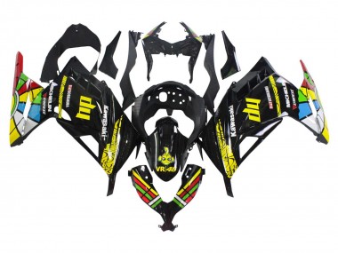 Acheter Carénages Moto Kawasaki EX300 2013-2017 - Noir Brillant Jaune Rouge Vert Bleu Blanc