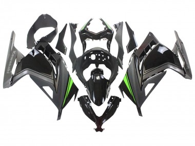 Acheter Carénages Moto Kawasaki EX300 2013-2017 - Noir Brillant Noir Mat Vert