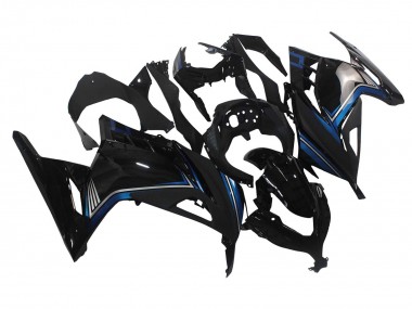 Acheter Carénages Moto Kawasaki EX300 2013-2017 - Noir Brillant Bleu
