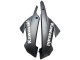 Carénages Moto Kawasaki EX300 2013-2017 - Blanc Noir