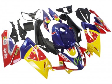 Acheter Carénages Moto Aprilia RS125 2006-2011 - Jaune Bleu Foncé Red Bull