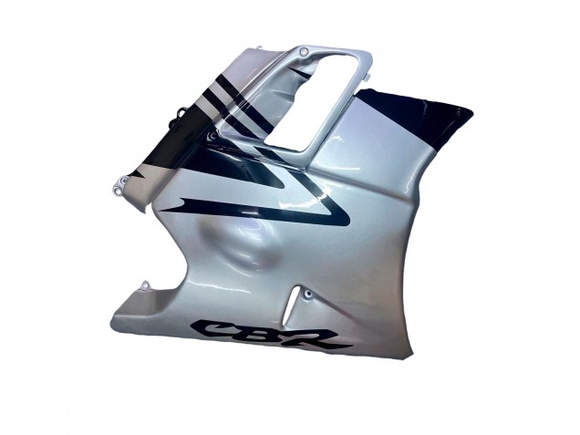 Carénages Moto Honda CBR600 F2 1991-1994 - Argent Noir Brillant