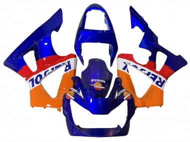 Acheter Carénages Moto Honda CBR900RR 929 2000-2001 - Orange Blanc Rouge Bleu Repsol