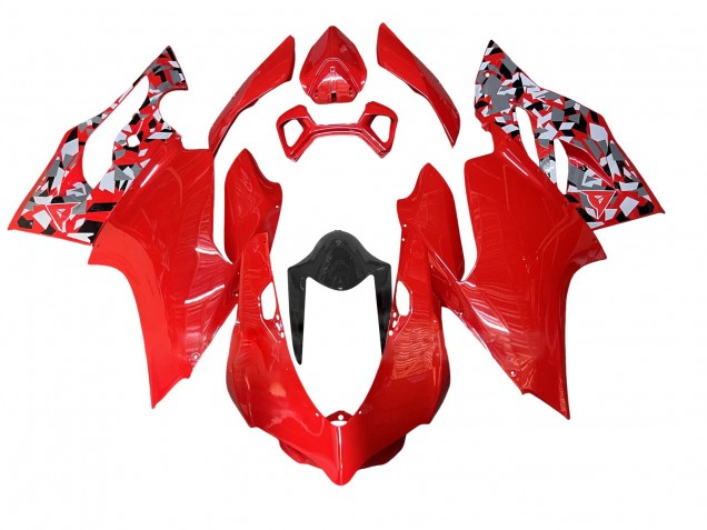 Carénage Moto Ducati Panigale 899/1199 2011-2014 - Rouge Gris Noir