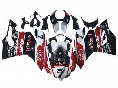 Acheter Carénages Moto Ducati Panigale 899/1199 2011-2014 - Blanc Rouge Noir Brillant Aruba.it 7