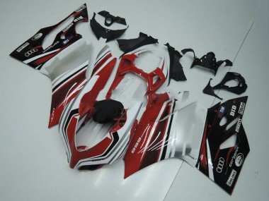 Acheter Carénage Moto Ducati Panigale 899 2011-2014 - Blanc Rouge Noir Brillant