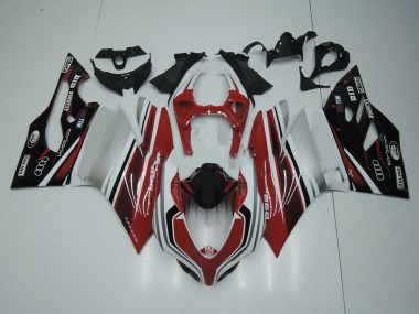 Acheter Carénage Moto Ducati Panigale 899 2011-2014 - Blanc Rouge Noir Brillant
