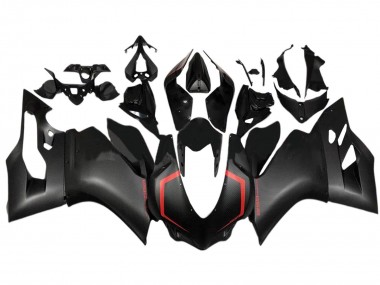 Acheter Carénages Moto Ducati 1299 2015-2020 - Noir Fibre de Carbone Style Rouge