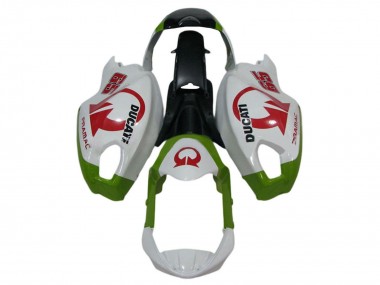 Acheter Carénages Moto Ducati Monster 696 796 1100 1100S 2008-2012 - Blanc Vert Rouge Pramac