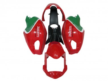 Acheter Carénages Moto Ducati Monster 696 796 1100 1100S 2008-2012 - Rouge Blanc Vert