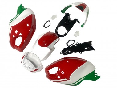 Acheter Carénage Moto Ducati Monster 696 796 1100 1100S 2008-2012 - Blanc Rouge Vert