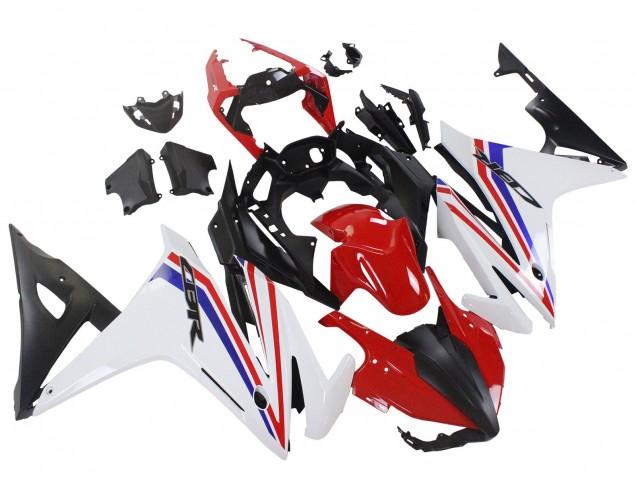 Carénages Moto Honda CBR500R 2016-2018 - Blanc Rouge Bleu Noir Mat