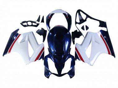 Acheter Carénages Moto Honda VFR 800 2002-2013 - Blanc Rouge Bleu Foncé
