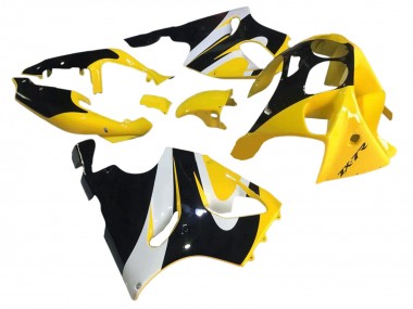 Acheter Carénages Moto Kawasaki ZX7R 1996-2003 - Jaune Blanc Noir Brillant