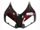 Carénage Moto Honda CBR1000RR 2006-2007 - Noir Brillant Rouge Flamme