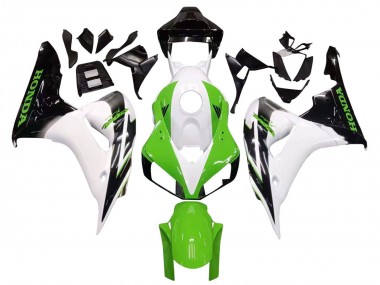 Acheter Carénage Moto Honda CBR1000RR 2006-2007 - Blanc Vert Noir Brillant