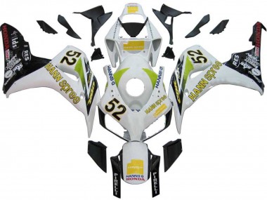 Acheter Carénages Moto Honda CBR1000RR 2006-2007 - Blanc Vert Noir Brillant Hannspree 52