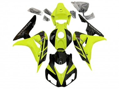 Acheter Carénages Moto Honda CBR1000RR 2006-2007 - Jaune Noir Brillant