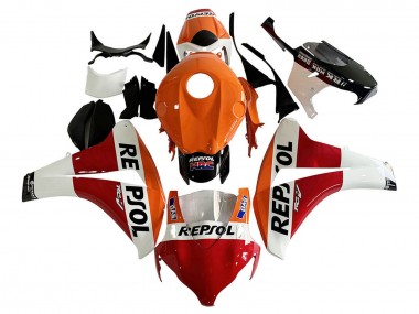 Acheter Carénage Moto Honda CBR1000RR 2008-2011 - Orange Blanc Rouge Noir Brillant Repsol HRC