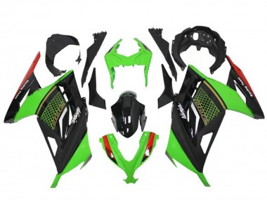 Acheter Carénages Moto Kawasaki Ninja 300 EX300R 2013-2024 - Vert Rouge Noir Rayon de Miel