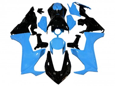 Acheter Carénages Moto Honda CBR1000RR 2017-2023 - Bleu Noir Brillant