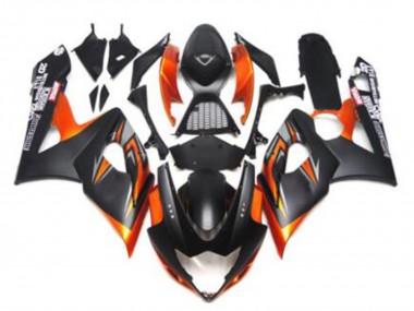 Acheter Carénages Moto Suzuki GSXR 1000 2005-2006 - Noir Brillant Noir Mat Noir Orange