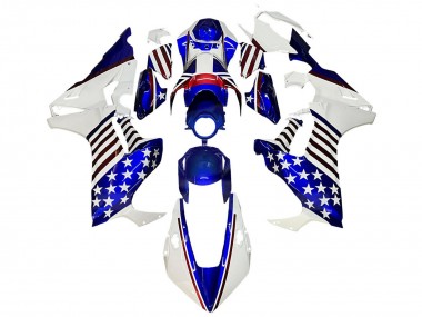 Acheter Carénages Moto Honda CBR1000RR 2017-2023 - Blanc Bleu Rouge Étoile