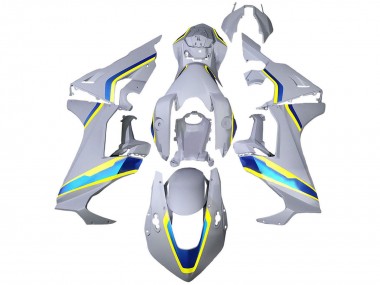 Acheter Carénages Moto Honda CBR1000RR 2017-2023 - Blanc Bleu Jaune