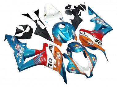 Acheter Carénages Moto Honda CBR600RR 2007-2008 - Orange Blanc Rouge Bleu Repsol