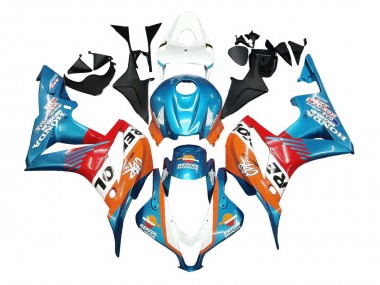 Acheter Carénages Moto Honda CBR600RR 2007-2008 - Orange Blanc Rouge Bleu Repsol