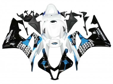 Acheter Carénages Moto Honda CBR600RR 2007-2008 - Blanc Bleu Clair Noir Brillant