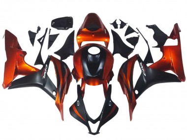Acheter Carénage Moto Honda CBR600RR 2007-2008 - Orange Noir Mat
