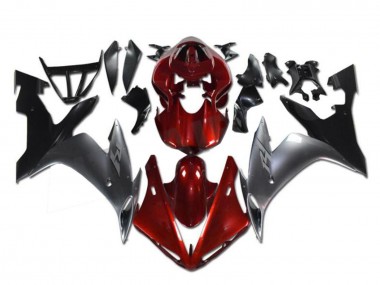 Acheter Carénages Moto Yamaha YZF R1 2002-2003 - Rouge Argent Noir