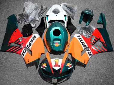 Acheter Carénages Moto Honda CBR600RR 2013-2023 - Orange Blanc Rouge Noir Brillant Vert Foncé Repsol 1