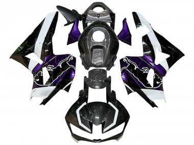 Acheter Carénages Moto Honda CBR600RR 2013-2023 - Noir Fibre de Carbone Blanc Violet Red Bull