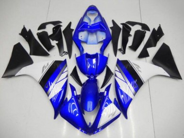 Acheter Carénages Moto Yamaha YZF R1 2009-2011 - Bleu Blanc Noir Mat