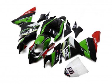 Acheter Carénages Moto Kawasaki ZX10R 2004-2005 - Blanc Noir Vert Elf