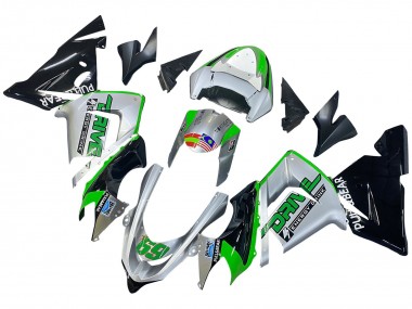 Acheter Carénages Moto Kawasaki ZX10R 2004-2005 - Vert Argent Noir 69