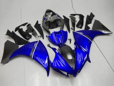 Acheter Carénages Moto Yamaha YZF R1 2012-2014 - Bleu Blanc Noir Brillant
