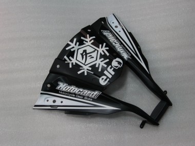 Acheter Carénages Moto Kawasaki ZX10R 2011-2015 - Noir Brillant Blanc Elf Neige Décalque
