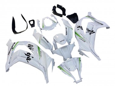 Acheter Carénages Moto Kawasaki ZX10R 2011-2015 - Blanc Vert Bande Noir Ninja