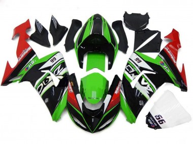 Acheter Carénages Moto Kawasaki ZX10R 2006-2007 - Vert Blanc Rouge Noir 66