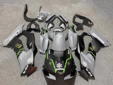Acheter Carénages Moto Kawasaki ZX10R 2021-2025 - Gris Noir Mat Vert Blanc Elf Neige Monstre