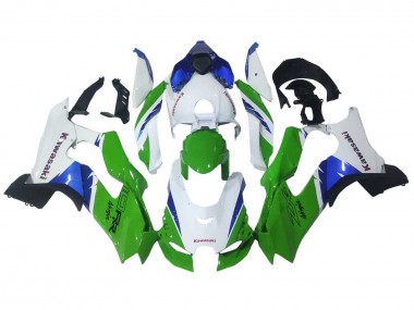 Acheter Carénages Moto Kawasaki ZX10R 2021-2025 - Blanc Vert Bleu Noir