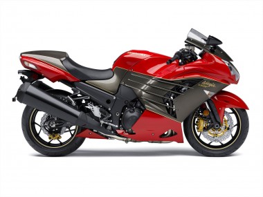 Acheter Carénages Moto Kawasaki ZX14R ZZR1400 2012-2024 - Rouge Noir Mat Or Ninja